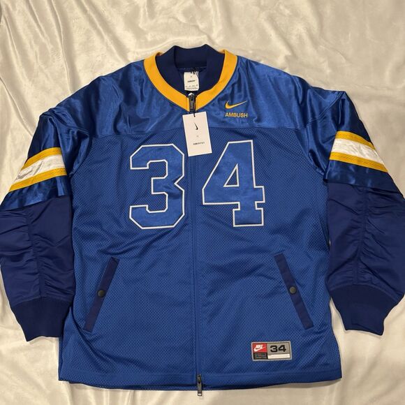 Nike x AMBUSH Deep Royal Blue Football Jacket - Picture 4 of 11